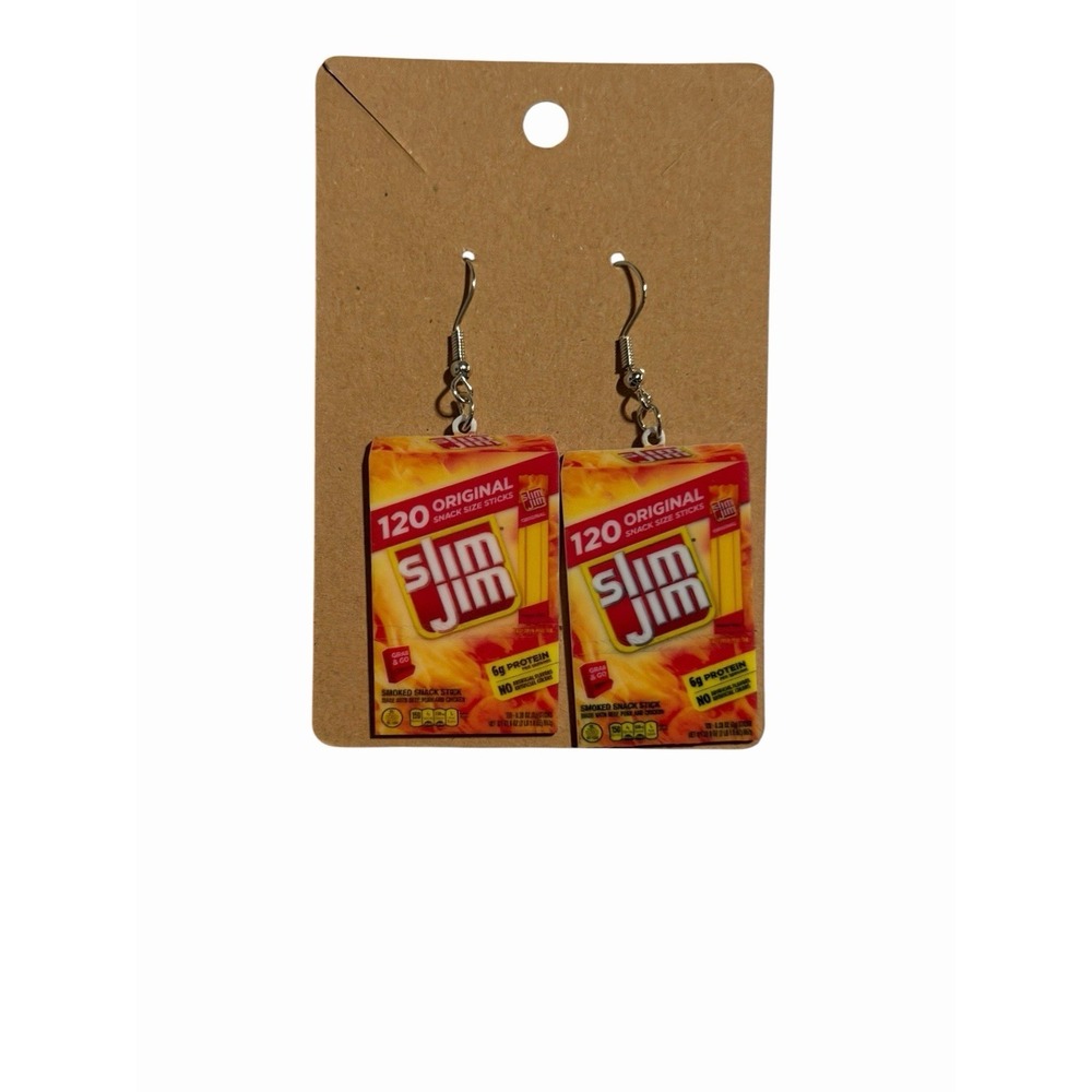 New Novelty Fashion Earrings smoked snack‎ sticks package